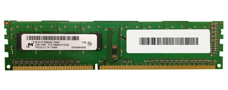 MT8JTF25664AZ-1G4H1 Micron 2GB PC3-10600 DDR3-1333MHz non-ECC Unbuffered CL9 240-Pin