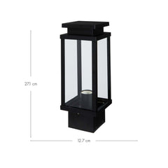 Ebony Zaunleuchte aus Aluminium