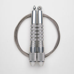 Corde à sauter argent avec câble en inox