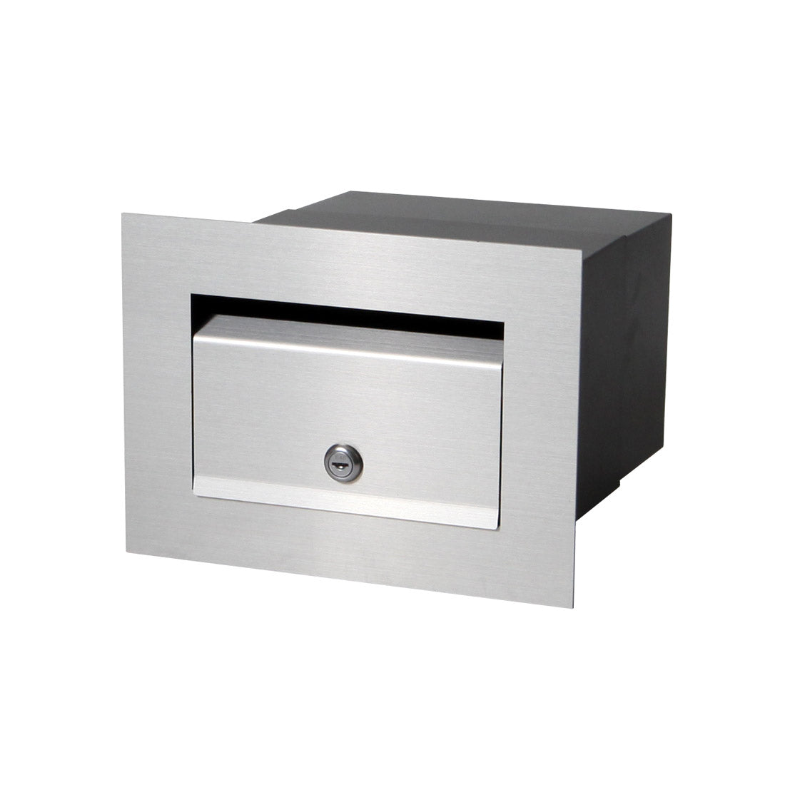 Chelsea Brick Front Open Letterbox - Stainless Steel