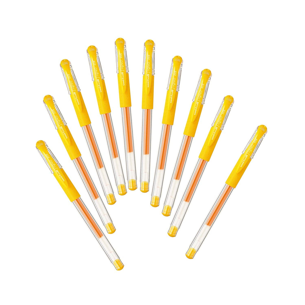 Mitsubishi Pencil Uniball Signo 0.38 Gel Pen 10 Pieces Golden Yellow-Kiichin - The #1 Place for Japanese Goods in Your Hand!