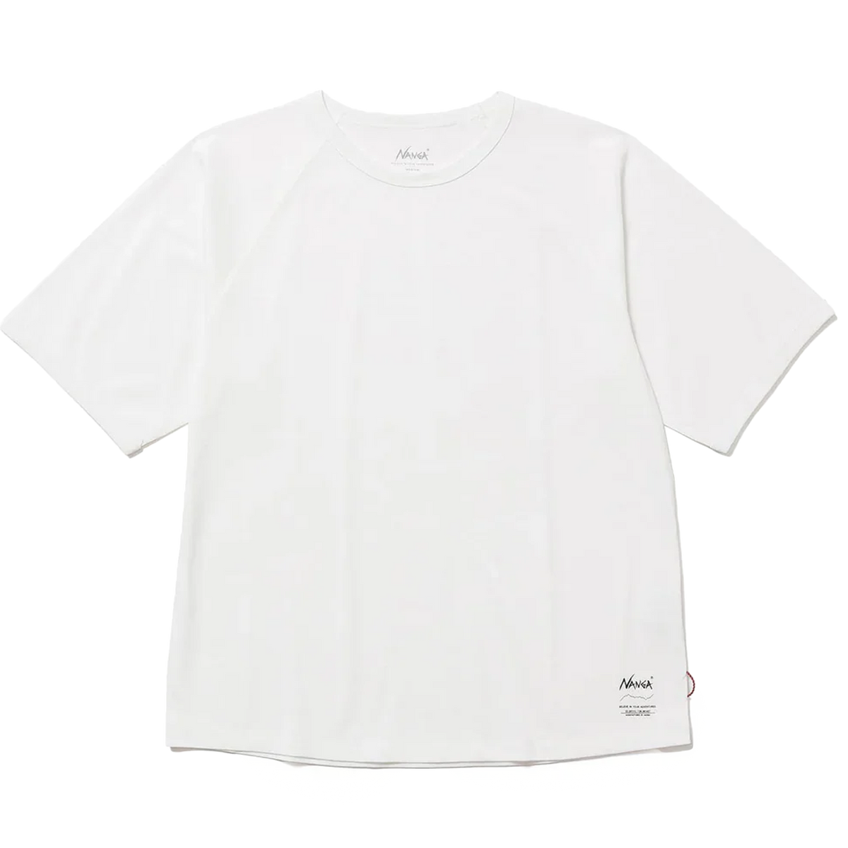 Nanga Dry Mix Raglan Sleeve T-Shirt White