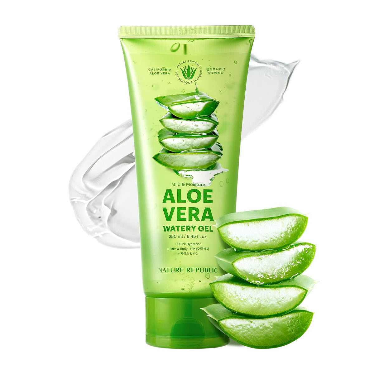 [VEGAN BEAUTY] Mild & Moisture Aloe Vera Watery Gel (Tube)
