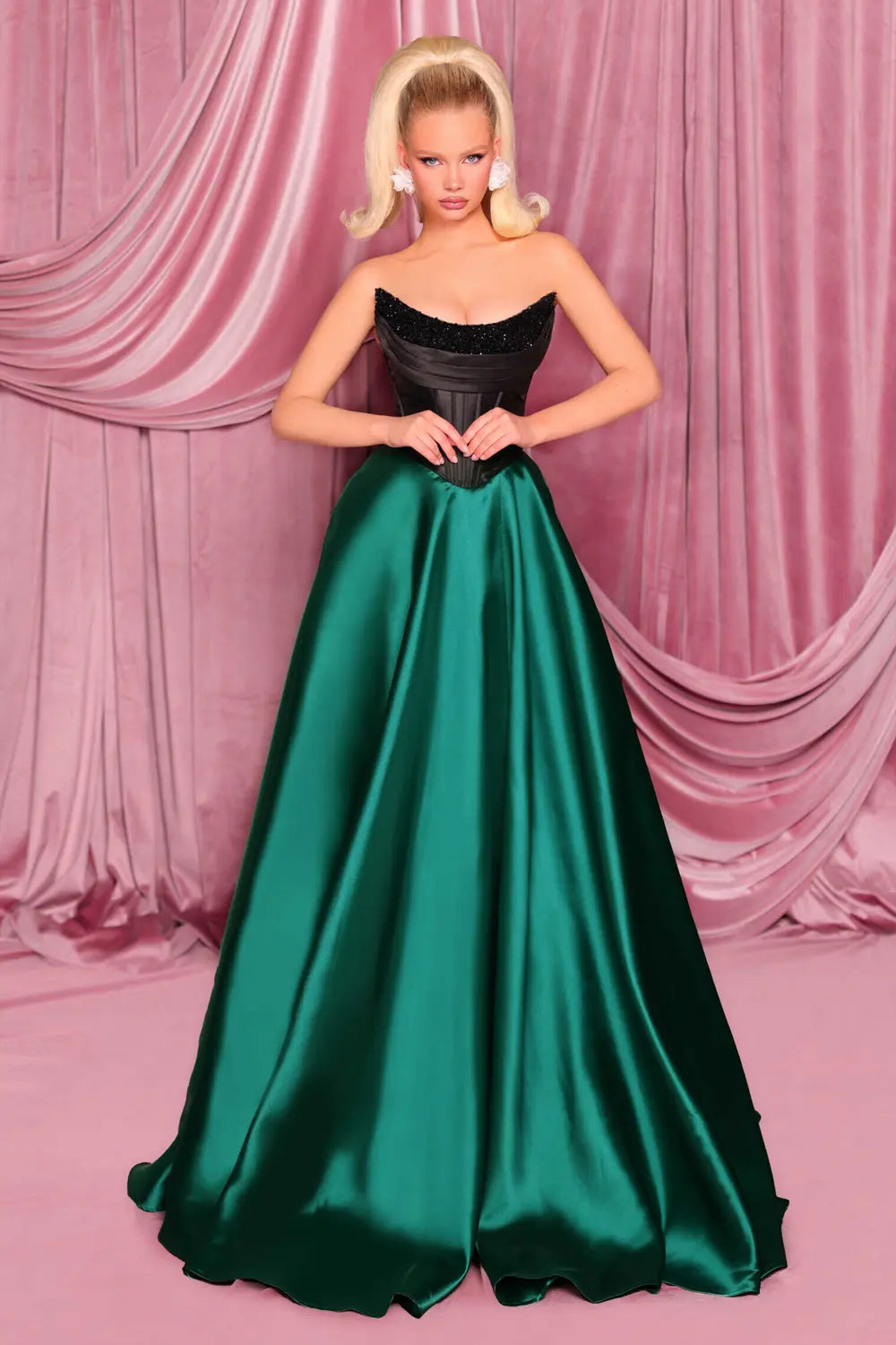 Nicoletta NC3096 Beaded Bodice Ball Gown | Morva Couture