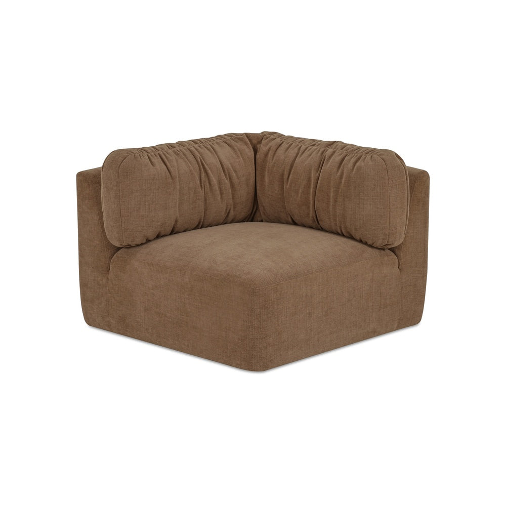 Mateena Corner Chair FURNITURE - lounge chair Moe's Furniture Taupe