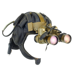 Original Cold War Soviet “Eastern Bloc” Czech PNV-57 Night Vision Goggles on Original Helmet Original Items