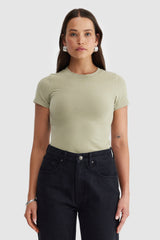 Evie Fitted T Shirt Aloe