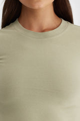 Evie Fitted T Shirt Aloe