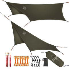 Nebula 12' Sechseckige Plane Hängematte Regenplane