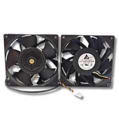 Front and back view of Delta PFM1412DE-SP02 Cooling Fan for Antminer S21XP / S21 Pro / S21+