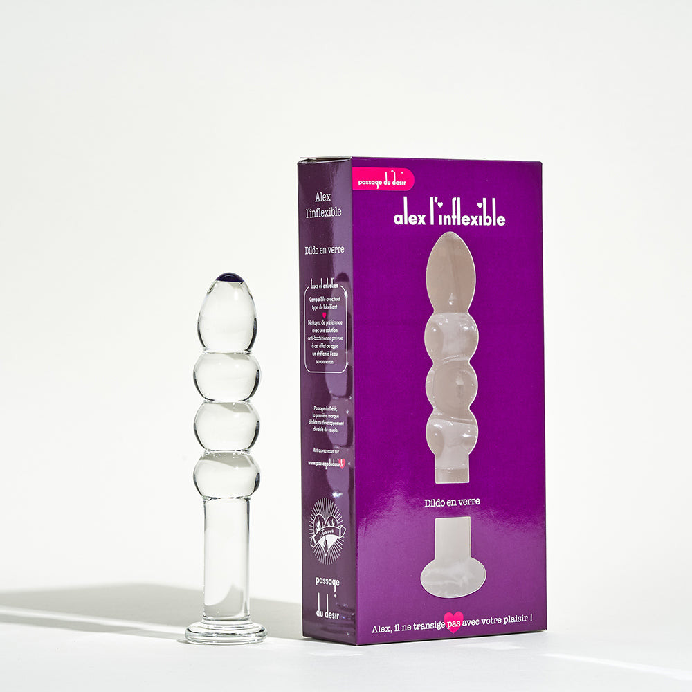 Dildo en verre Alex l’inflexible