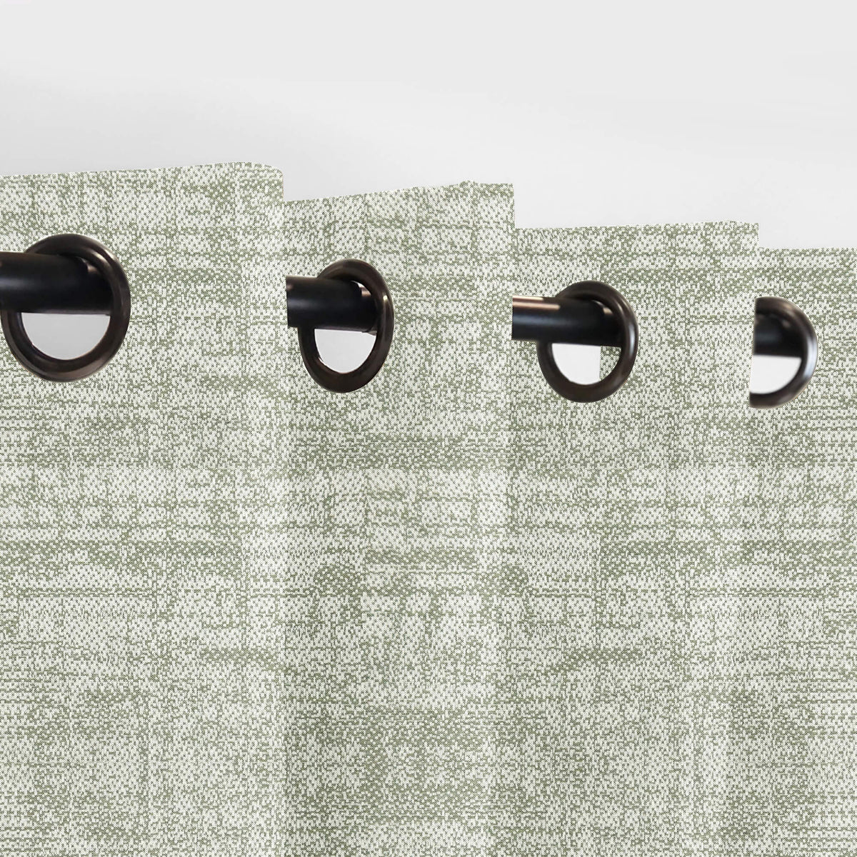PENGI Outdoor Curtains Waterproof - Scenery Snow Green