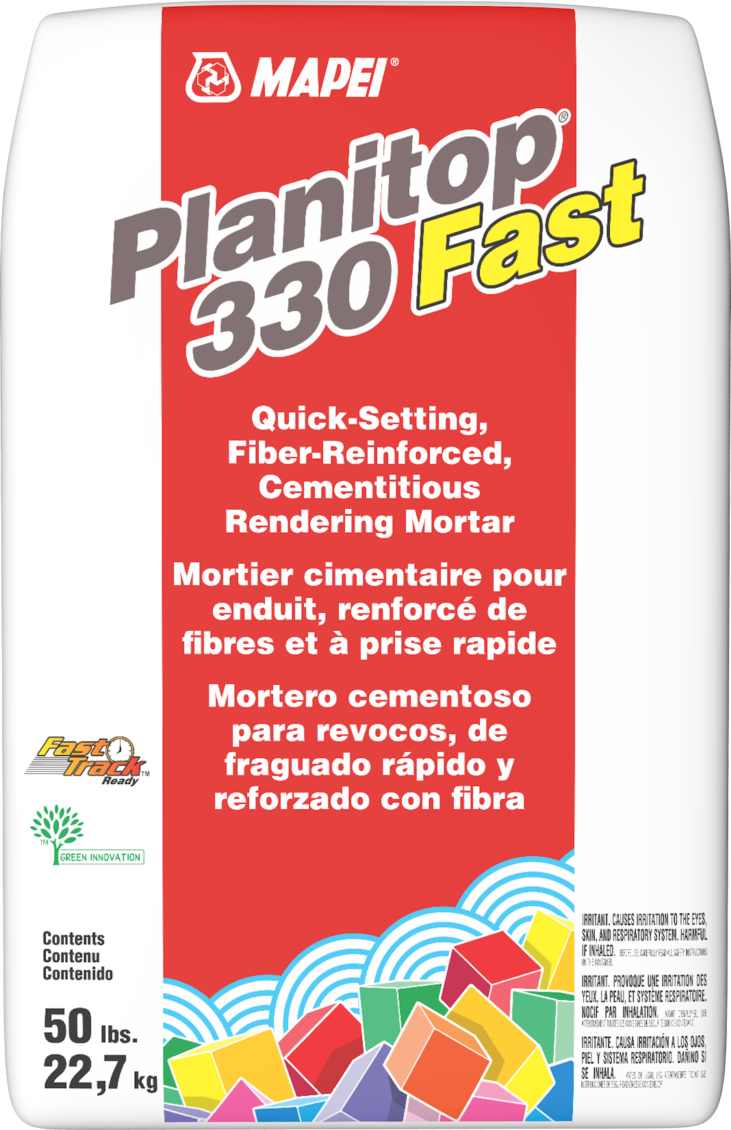 Mapei - Planitop 330 Fast Mortier cimentaire pour enduit 22.7 kg