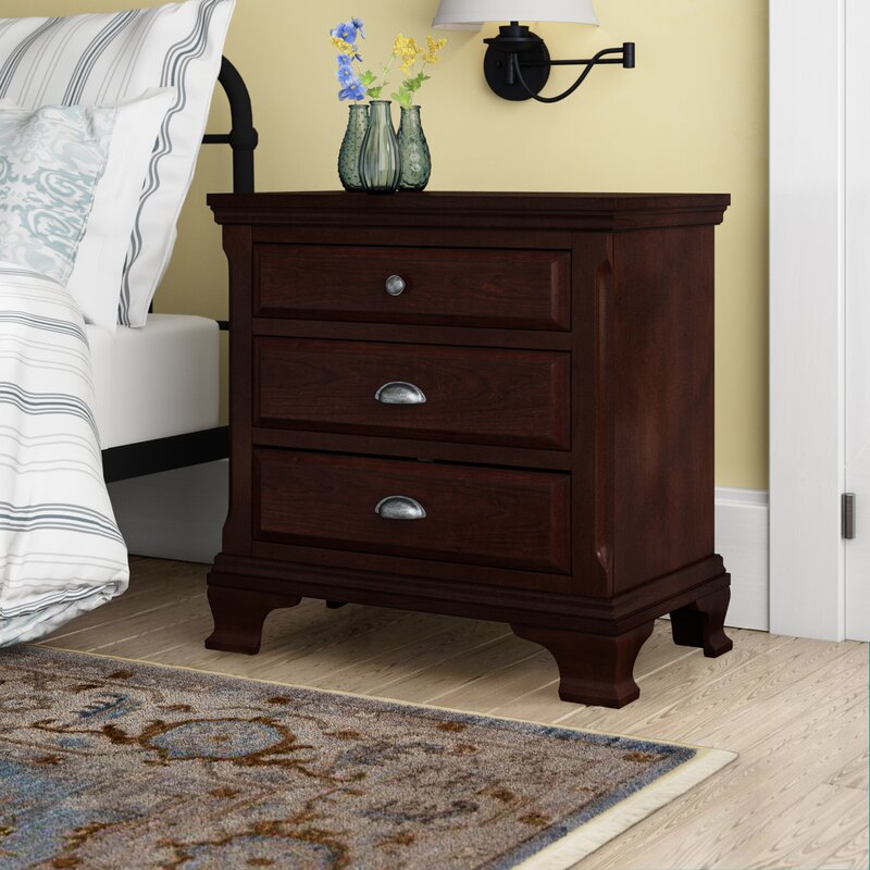 Plattsburgh 3 Drawer Nightstand