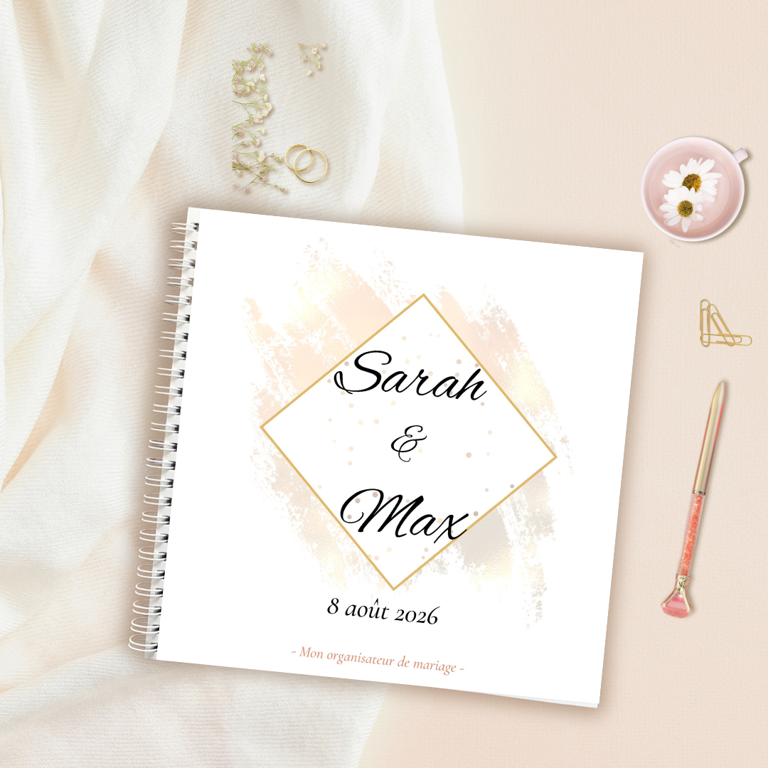 Livre organisateur de mariage personnalisable