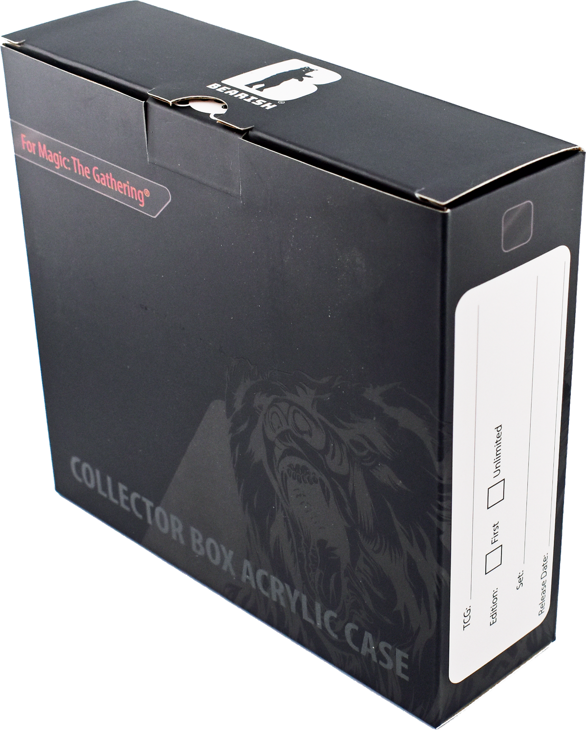 Bearish Sliding Pane Acrylic Case - Fits Collector Booster Boxes (AC-MTG002SP)