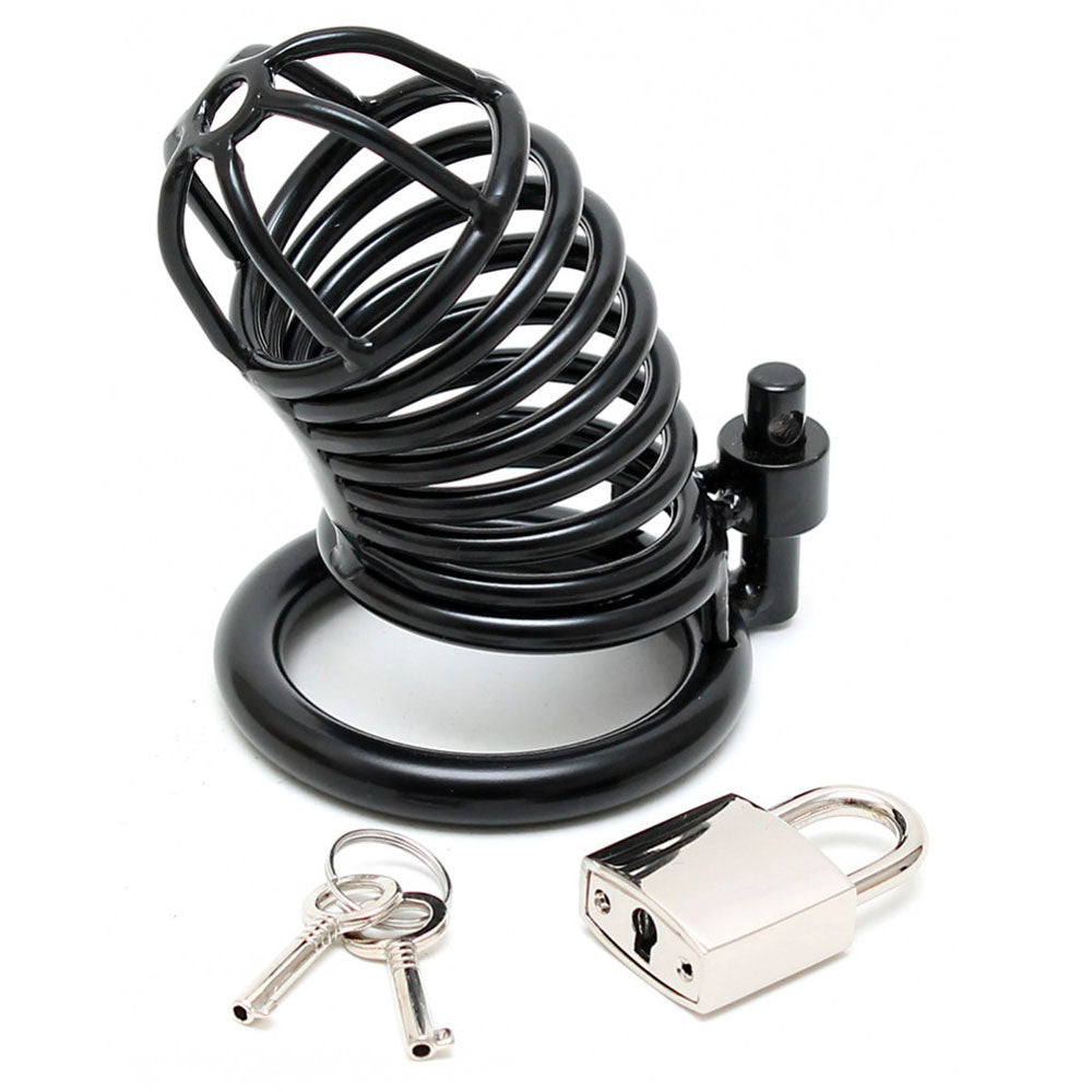 Metal Male Chastity Device With Padlock - UABDSM