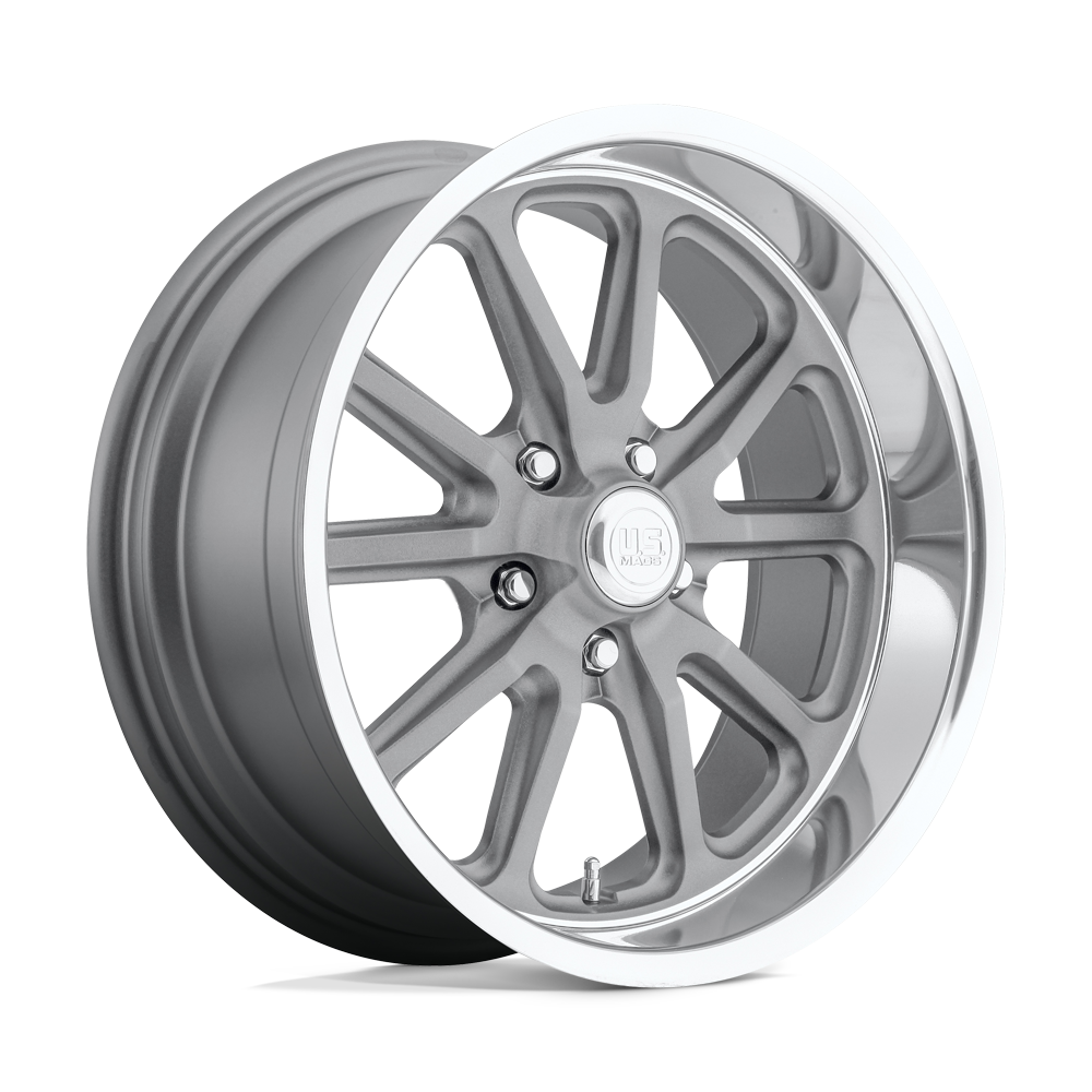 US Mag 1PC U111 RAMBLER TEXTURED GRAY W/ DIAMOND CUT LIP