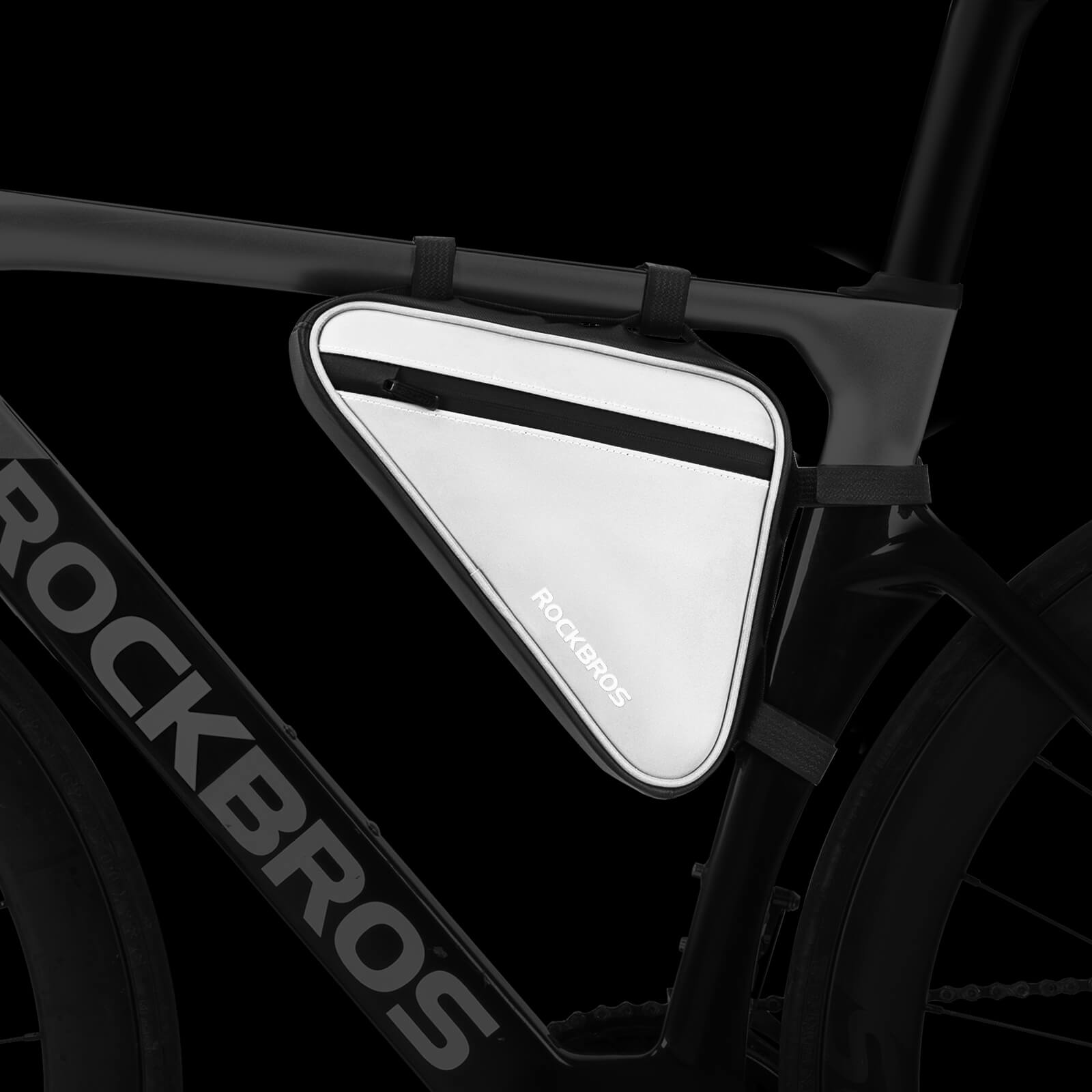 ROCKBROS Torba na Ramę Roweru Odblaskowy Trójkąt 0,9L-B120 Torby na ramę