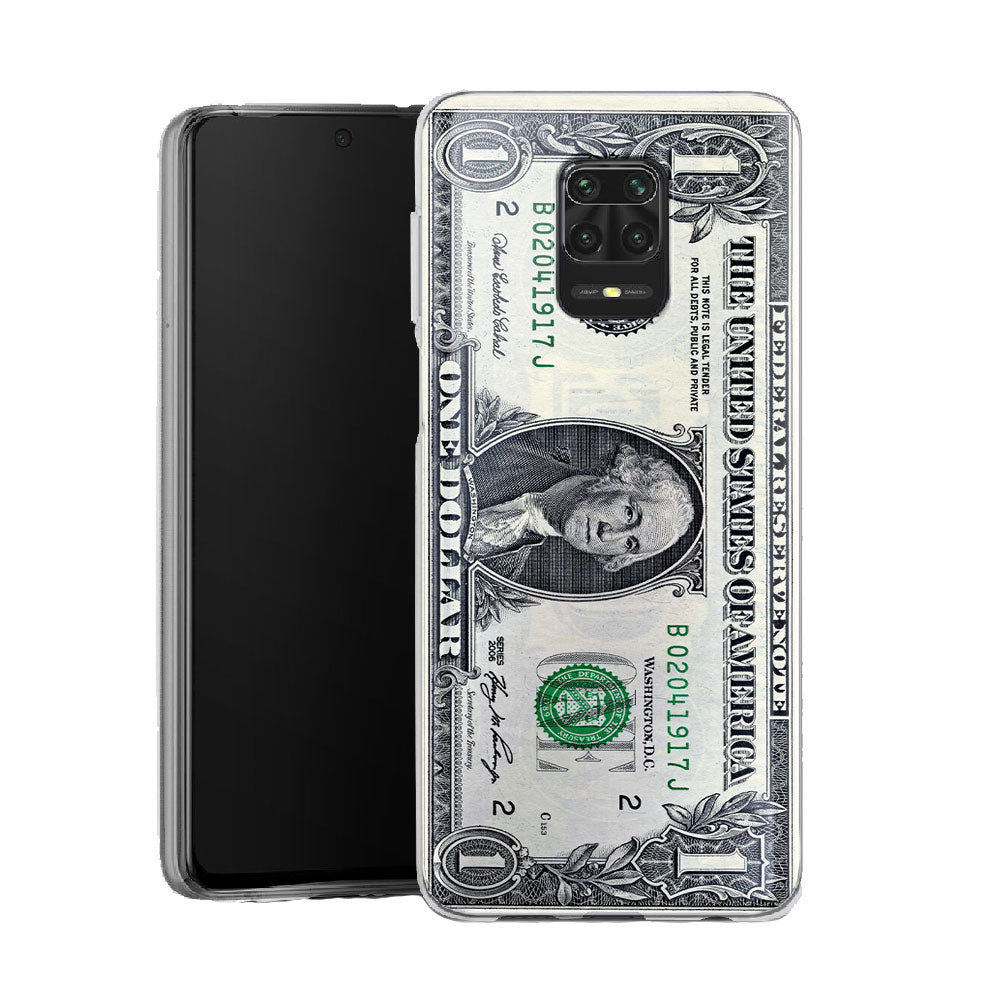 Coque pour Xiaomi Note 9 One Dollar | Housse Silicone, Etui Antichoc / Motif Billet de Banque - XIAOMI REDMI NOTE 9