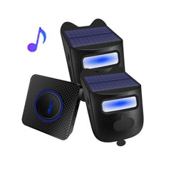 NEW Arrivals Solar Powered Wireless Driveway Pathway Alarm 600 ft Long Range Motion Sensor Alarm Driveway Alerts of Vehicles & People Entering Home Outdoor Supplies