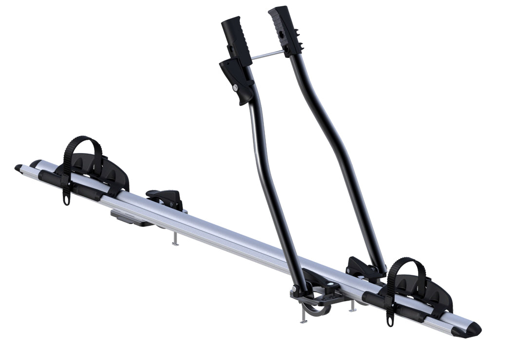 3xFahrradträger SAGITTAR + Relingträger CRV120NERO kompatibel mit VW Passat Kombi 00-05