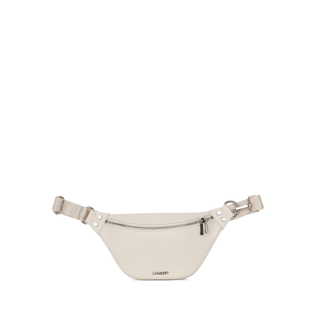 Le Sarah - Sac banane en cuir vegan porcelain