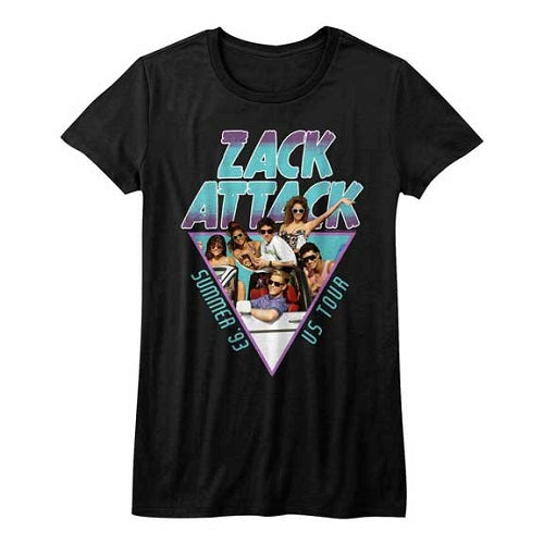 WOMEN'S SAVED BY THE BELL SUMMER TOUR 93 TEE - Blue Culture Tees