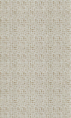Abstract Print Fabric Material By the Metre (White/ Pale Brown)
