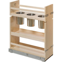 Century Components 10 1/2" Cascade Series Pull-Out Canister Organizer For 10 1/2" Cabinet Opening (CASCAN100PF)