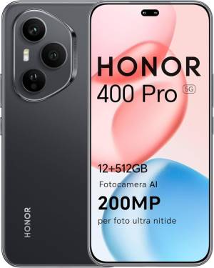 Honor 400 Pro 12+512GB 6.7"5G Midnight Black DS ITA-0