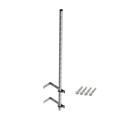 Mástil de 3 m SMR-P2 Acero A-36 1-1/2" Galvanizado en