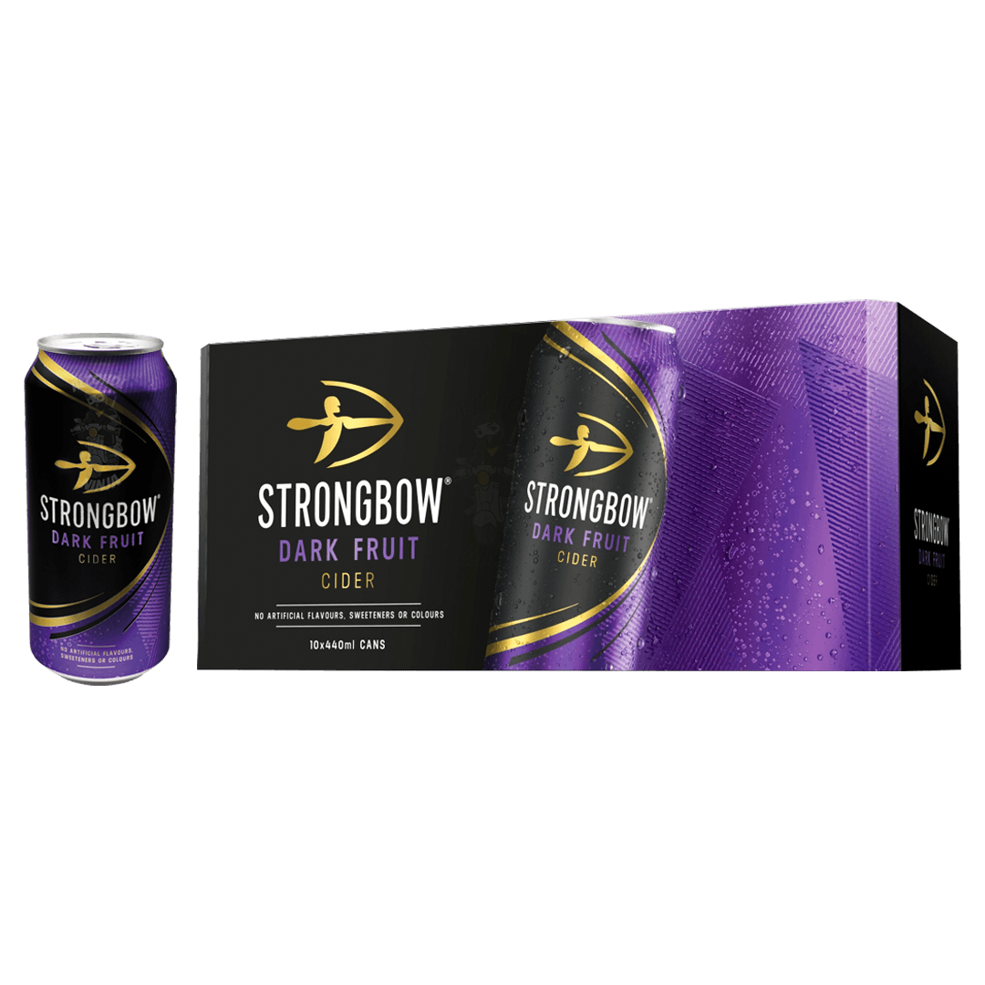 Strongbow Dark Fruits Cider 10 x 440ml - www.alcohol.ninja