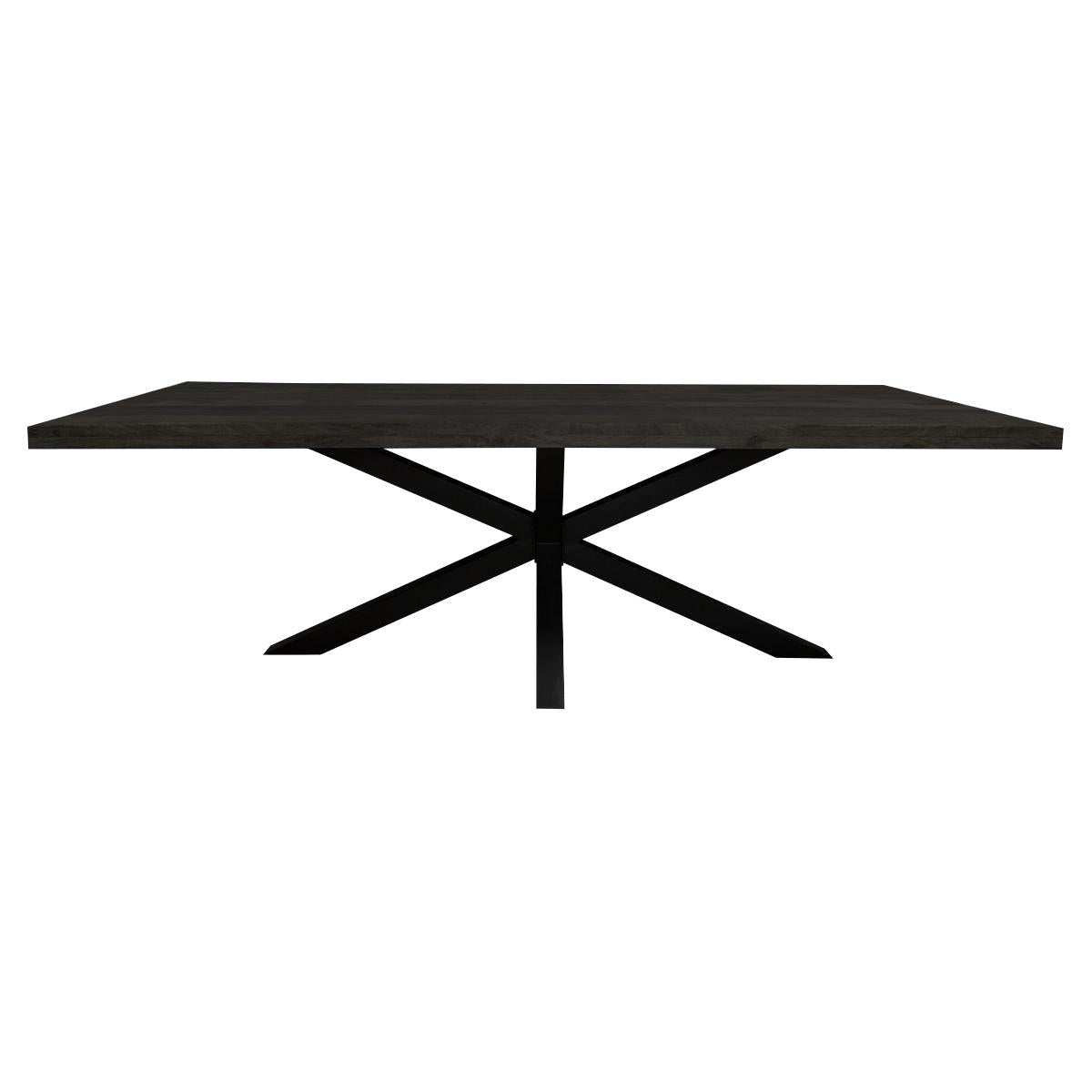 Eettafel Denver Black | 200 cm | Rechthoek - Industrieelinhuis.nl