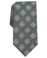 Gravata Tasso Elba Classic Medallion Masculina Verde Tamanho Regular