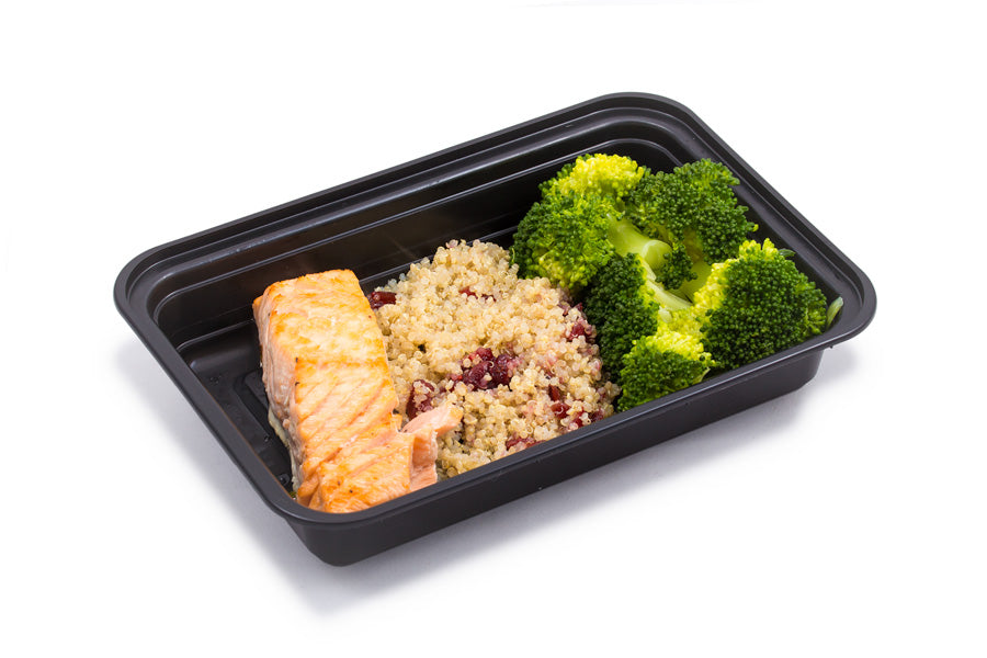 Salmon, Miso 5oz, with Broccoli and 1/3rd Cup Sweet Potatoes