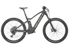 Scott Genius eRide 910 eMTB full suspension matte black side profile on Fly Rides