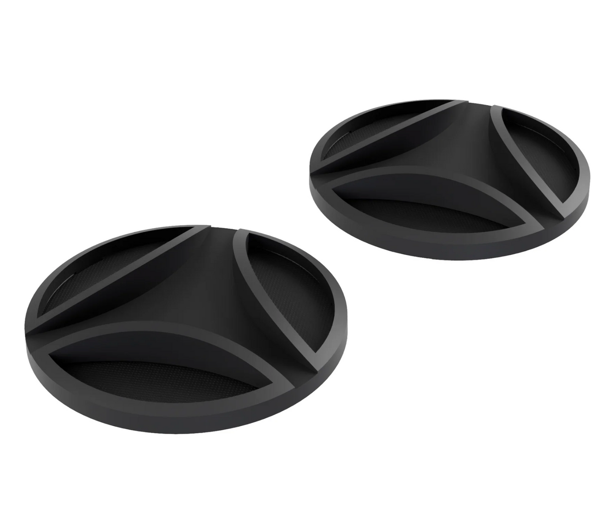 Coppia Viti laterali logate in termoplastica nera ricambio Nuovo FGTR E2206 - MomoDesign