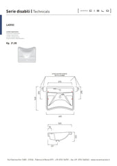 Lavabo Disabili Bianco Cielo