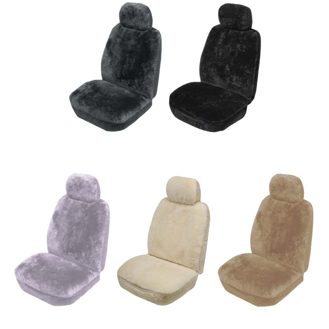 20mm SHEEPSKIN SEAT COVER FOR FIAT 500 SEDAN 57-76