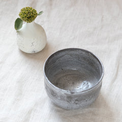Bol à Matcha Raku Hainezu 灰鼠 , pièce unique