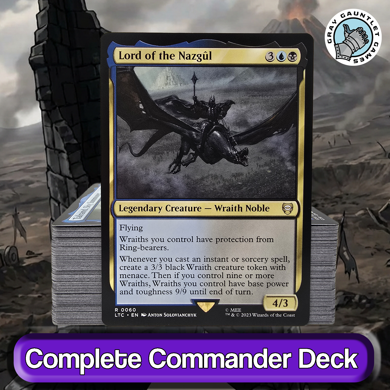 Lord of the Nazgul COMMANDER DECK Spellslinger Wraith Token MTG Custom EDH Magic