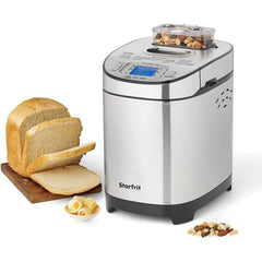 Stafrit - Machine à Pain, 13 Options de Cuissons, 1.5 ou 2 Livre, 550 Watts, Acier Inoxydable - Simple Boutique