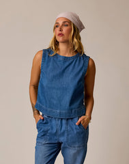 Susie Denim Tank