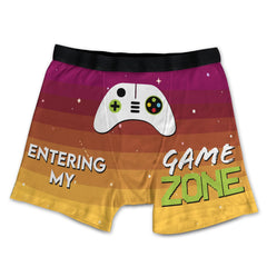 Entering My Gaming Zone Over Print Men's Boxer Brief