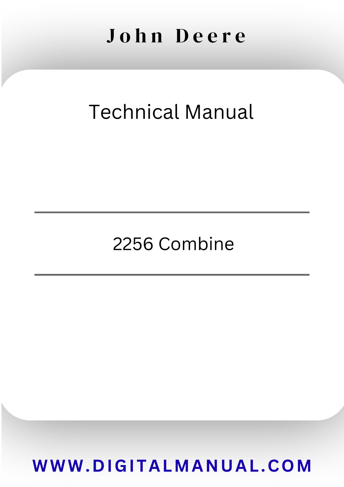 TM4544 - JOHN DEERE 2256 COMBINE TECHNICAL MANUAL
