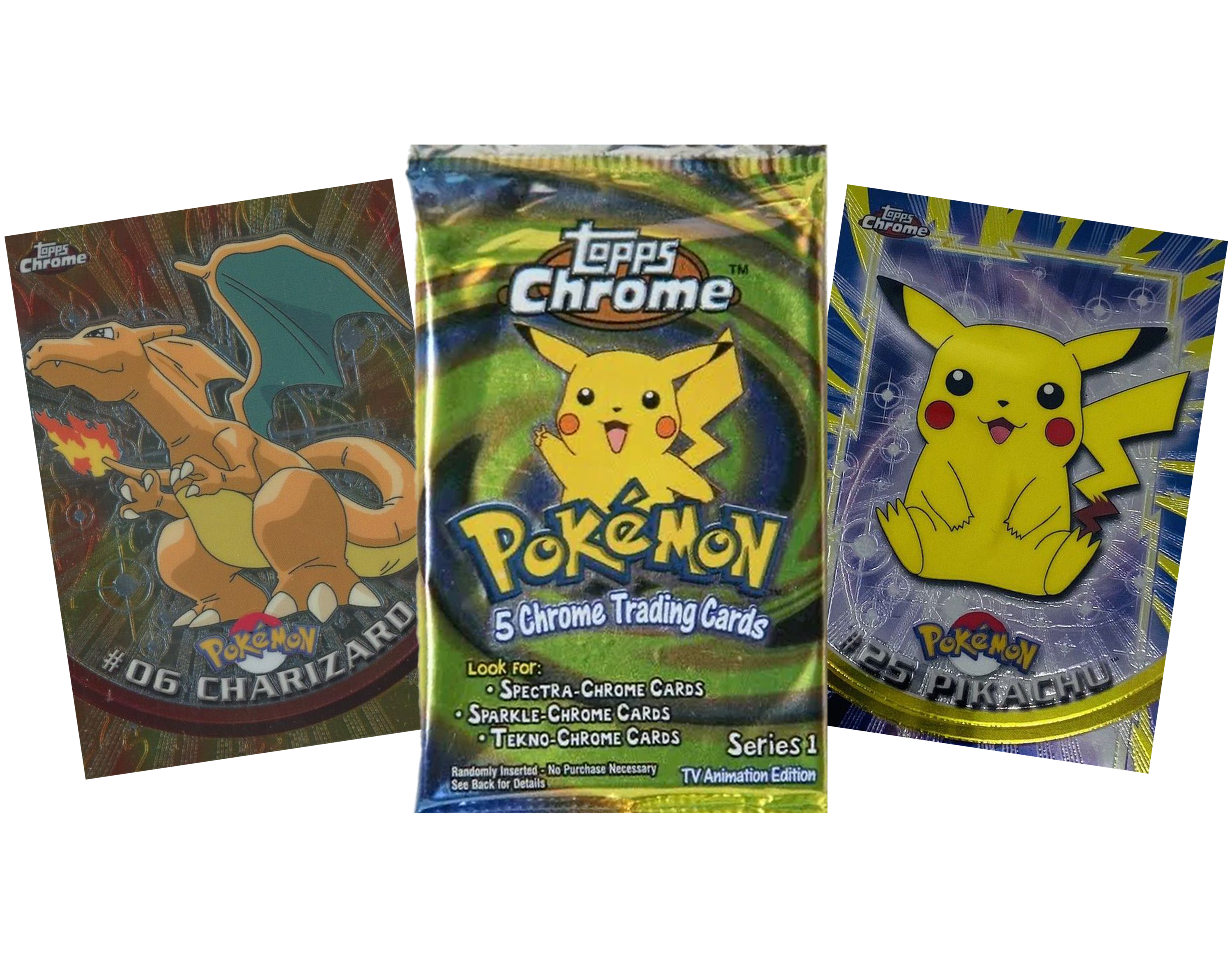 VINTAGE POKEMON TOPPS CHROME SERIES 1 Booster Pack x1