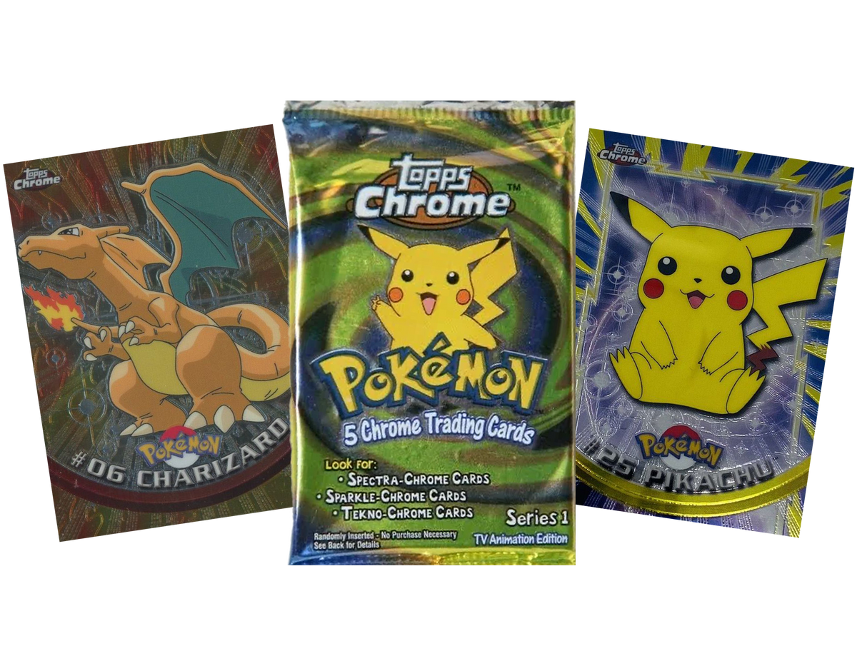 VINTAGE POKEMON TOPPS CHROME SERIES 1 Booster Pack x1