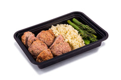 2 Turkey Meatballs, Plain, with Zucchini & Squash and 1 Cup Cranberry Almond Quinoa