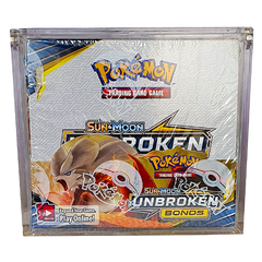 POKÉMON TCG - Sun & Moon Unbroken Bonds - Sealed Booster Box in Acrylic Case